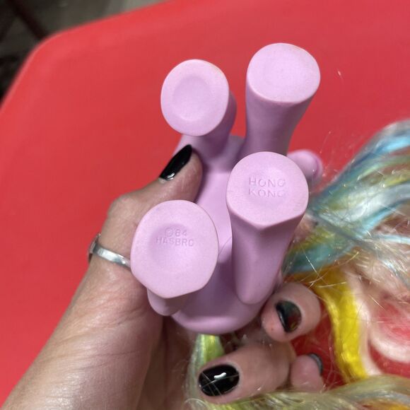 Vintage 1984 My Little Pony MLP G1 Brush n’ Grow Ponies “Curly Locks” Brushes - Picture 4 of 9